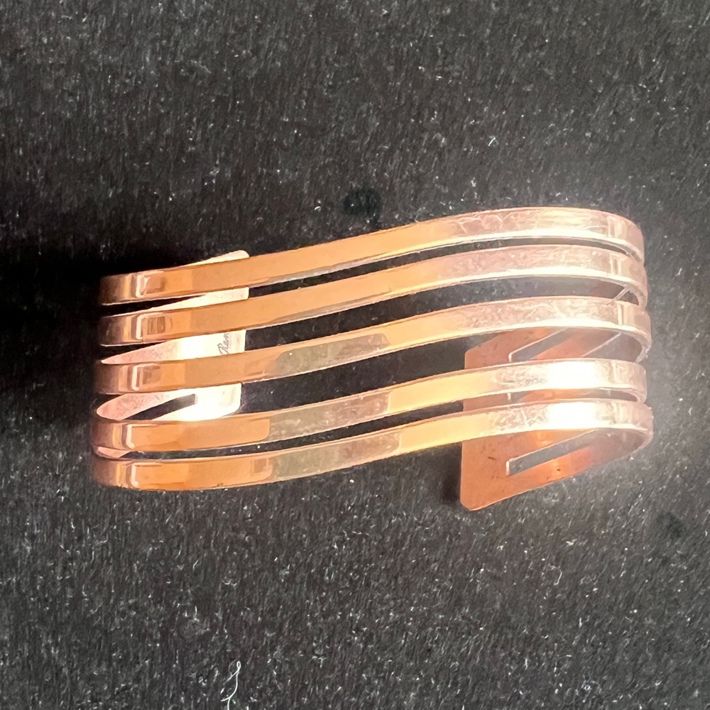 Vintage Designer Renoir of CA Copper art deco style bangle